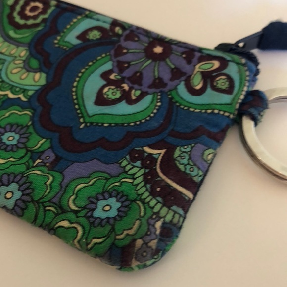BEAUTIFUL BLUE FLORAL VERA RETIRED ID KEY PURSE - Picture 8 of 8